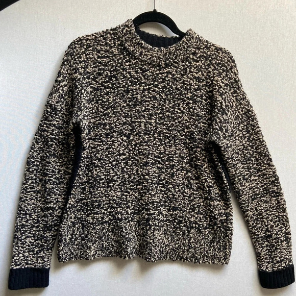 Rag & Bone speckled color blocked pullover wool oversized sweater Sz Xs - Picture 2 of 14